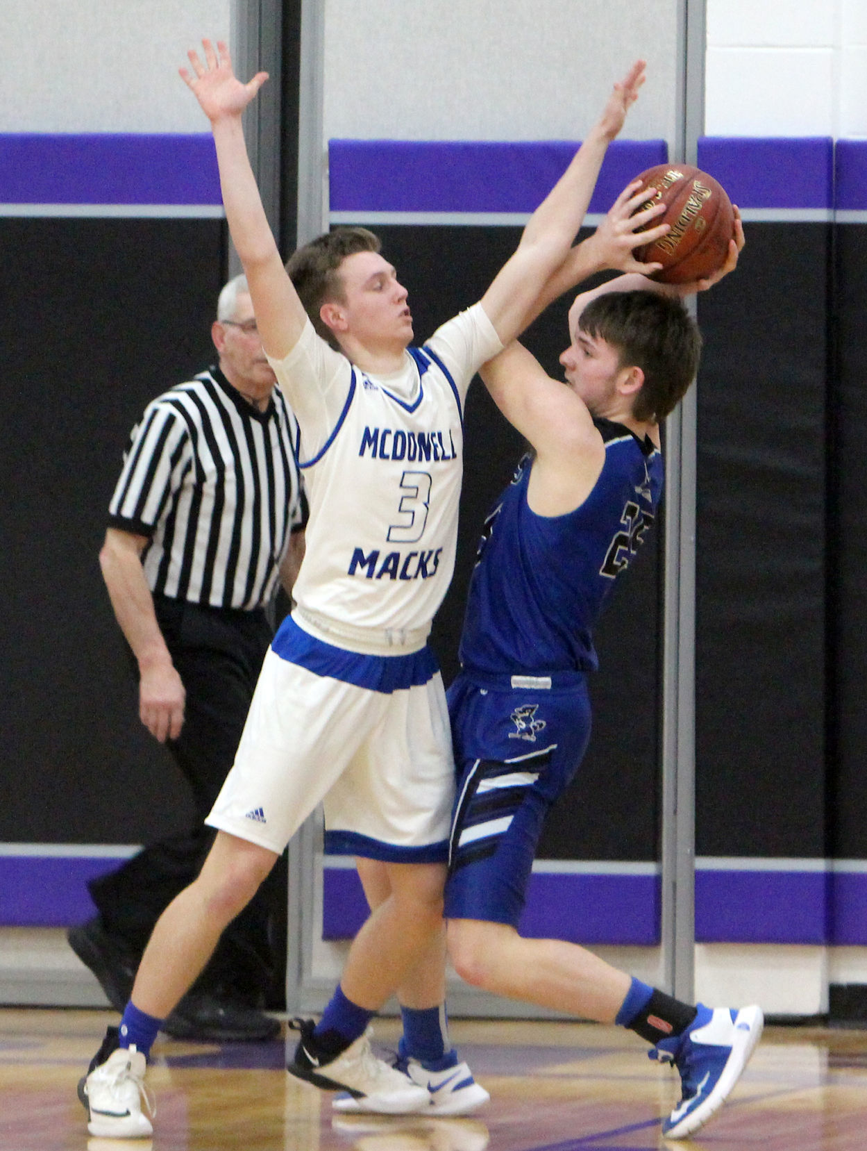 Athens vs McDonell boys basketball at Eau Claire Memorial 3-7-19
